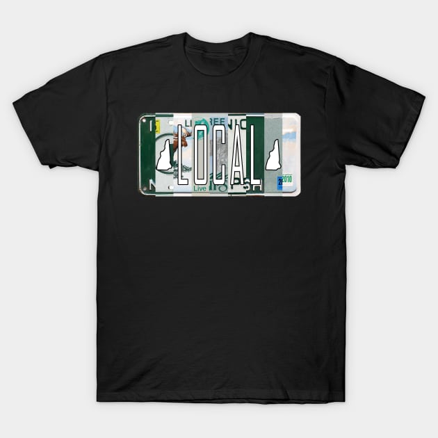 New Hampshire Local License Plates T-Shirt by stermitkermit